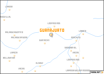 map of Guanajuato