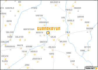 map of Guanakayun