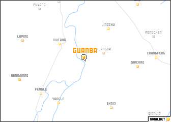 map of Guanba
