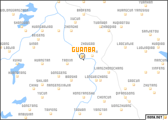 map of Guanba