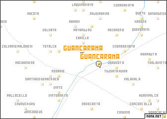 map of Guancarama