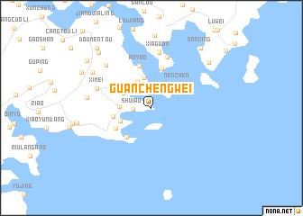 map of Guanchengwei