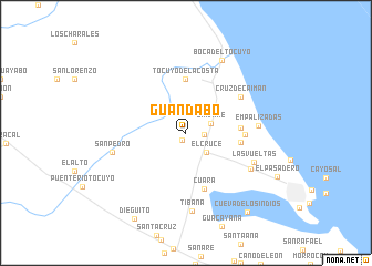 map of Guandabo