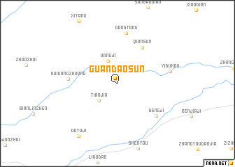 map of Guandaosun