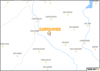 map of Guandimiao