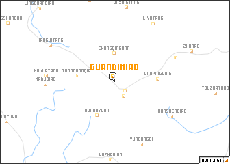 map of Guandimiao