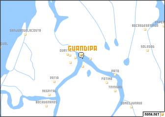 map of Guandipa