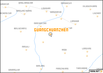 map of Guangchuanzhen