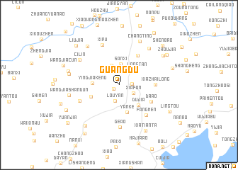 map of Guangdu