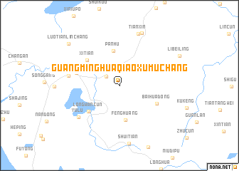 map of Guangminghuaqiaoxumuchang