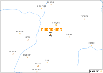 map of Guangming