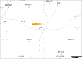 map of Guangshun