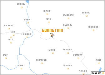 map of Guangtian
