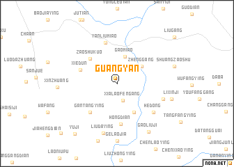 map of Guangyan