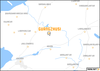 map of Guangzhusi