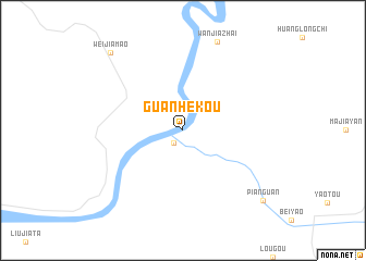 map of Guanhekou