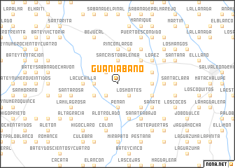 map of Guaniábano