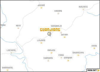 map of Guanjiang