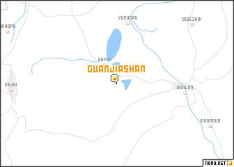 map of Guanjiashan