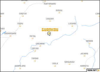 map of Guankou