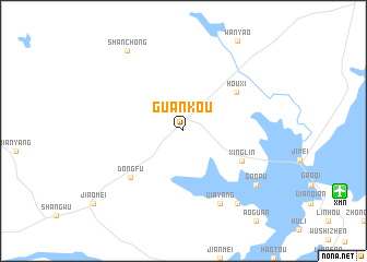 map of Guankou