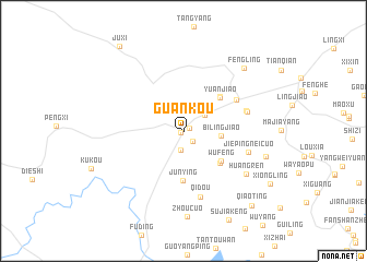 map of Guankou