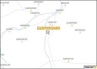 map of Guanmashan