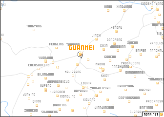 map of Guanmei