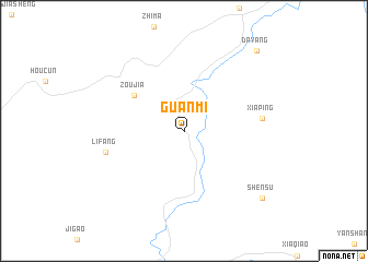 map of Guanmi