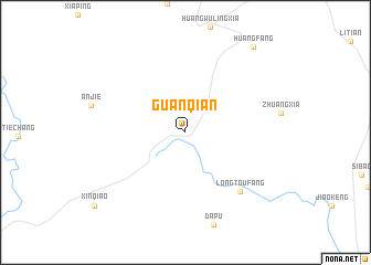 map of Guanqian