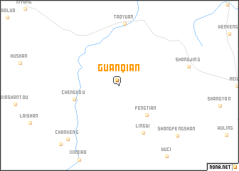 map of Guanqian