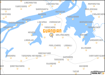 map of Guanqian