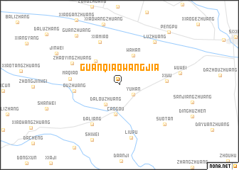 map of Guanqiaowangjia