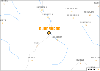 map of Guanshang