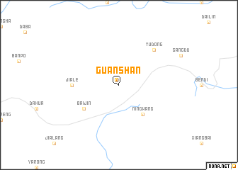 map of Guanshan