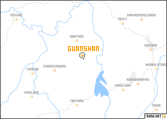 map of Guanshan