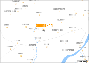 map of Guanshan