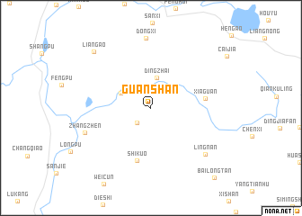 map of Guanshan