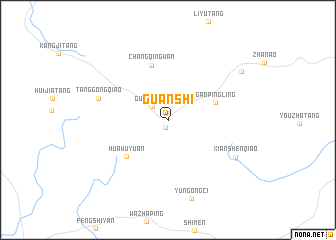 map of Guanshi