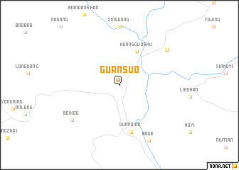 map of Guansuo