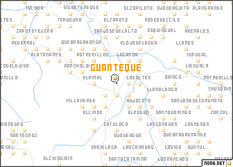 map of Guanteque