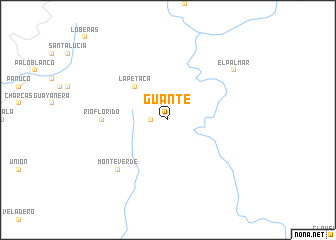 map of Guante