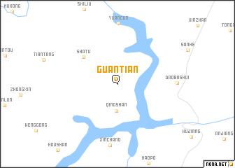 map of Guantian