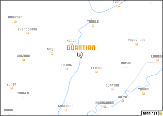 map of Guantian