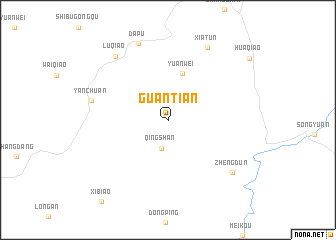 map of Guantian