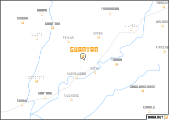 map of Guanyan