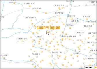 map of Guanyinqiao