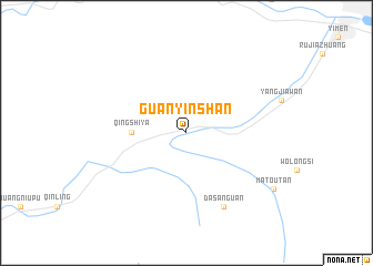 map of Guanyinshan