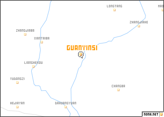 map of Guanyinsi