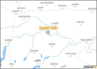 map of Guanyinsi